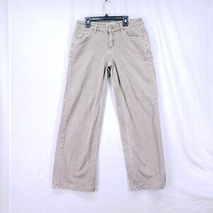 RSQ Beige Low Rise 100% Cotton Wide Leg Jeans Women’s Size 25